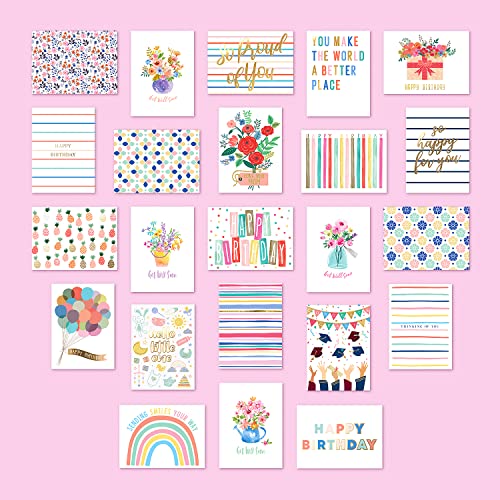 All Occasion Cards Assortment Box. Set of 100 Assorted Greeting Cards for All Occasions