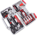 39Piece Tool Set General Household Kit with Plastic Toolbox Storage Case