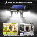 Solar Lights Outdoor, AmeriTop 128 LED 800LM Wireless LED Solar Motion Sensor