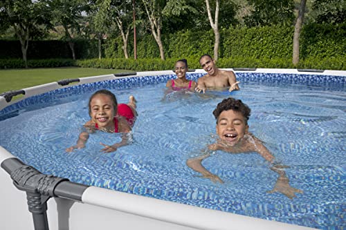 Bestway 56597E Steel Pro MAX Ground Frame Pools, 14' x 33", Grey