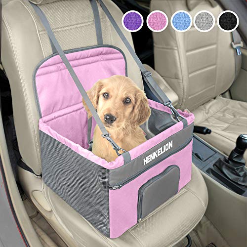 Small Dog Car Seat, Dog Booster Seat for Car Front Seat, Pet Booster Car Seat