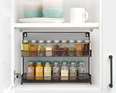 2 PK 2 Tier Mesh Kitchen Counter-top or Wall Mount Spice Rack Jars Storage Organizer