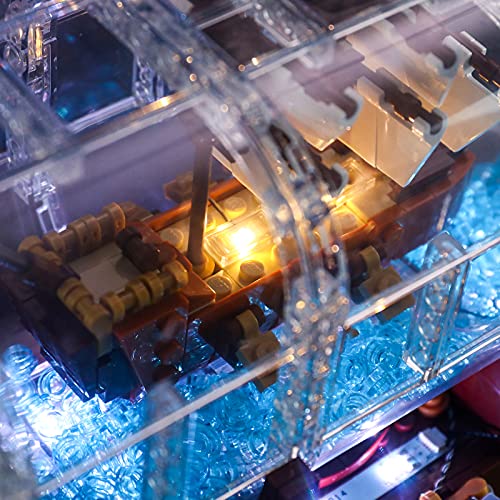 Led Lighting Kit for Ship in a Bottle - Compatible with Lego Building Blocks Model