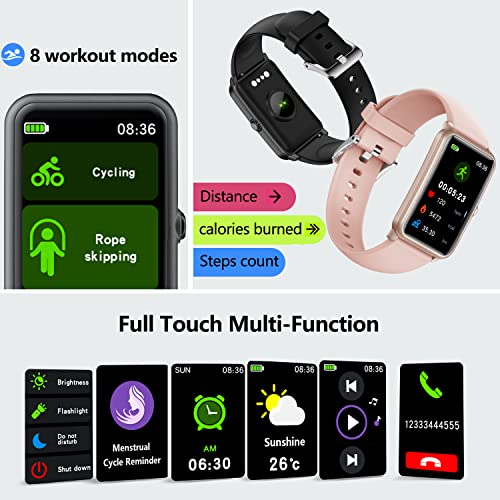 Fitness Tracker, Heart Rate Blood Pressure Monitor Activity Tracker, 1.57'' Touch Screen