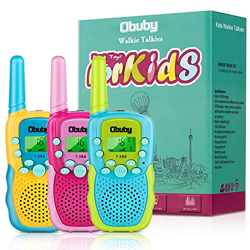 Walkie Talkies for Kids 22 Channels 2 Way Radio Toys with LCD Flashlight 3 KMs Range