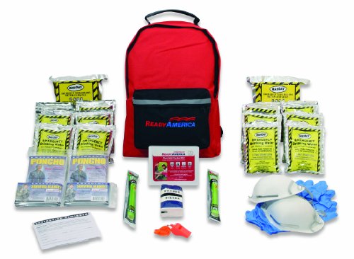 Ready America 70280 72 Hour Emergency Kit, 2-Person, 3-Day Backpack