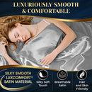 Satin Sheets Queen Size (4 Pieces, 8 Colors),Satin Bed Set with 2 Pillowcase  Bedding Set