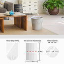 330 Counts Strong Trash Bags Garbage Bags by Teivio, Bathroom Trash Can Bin Liners