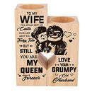 Candle Holder Wife Gifts from Husband - to My Wife You are My Queen Forever - Gift for Birthday, Anniversary