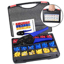 Wire Terminals Crimping Tool Kit with Plastic Box,10 Insulated Ratcheting Terminals