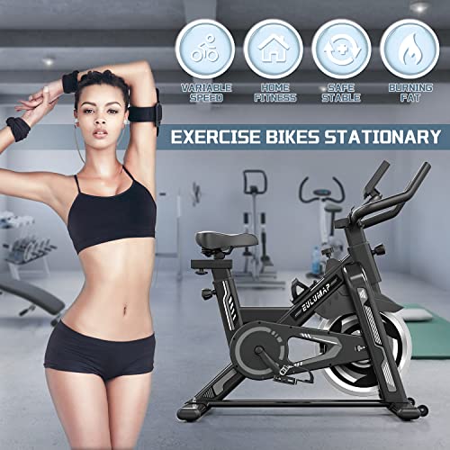 Exercise Bike - Stationary Indoor Cycling Bike for Home Gym with Tablet Holder