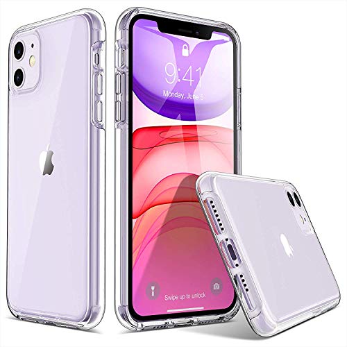 Clear Case Compatible with iPhone 11 6.1-Inch 2019, Transparent Thin Slim Protective Phone Cover