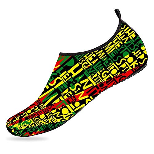 3D Printed Water Sports Shoes Barefoot Quick-Dry Jamaican Flag