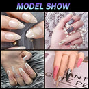 Soft Gel Full Cover Nail Tips Kit for Soak Off Artificial Nail Extensions with Case, 240 PCS