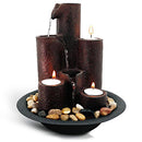 Desktop Waterfall Fountain (3-Tier) | Cascading Tabletop Water Decoration | Indoor