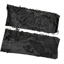 Women's Punk Fingerless Glove Cosplay Ripped Gloves for Halloween Costume Party