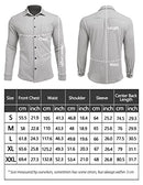 Men's Corduroy Shirt Jacket Casual Slim Fit Button up Overshirt with Flap Pocket Grey