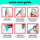 Metallic Chalk Markers (10 Pack) Liquid Chalk Pens - 6mm Reversible Bullet