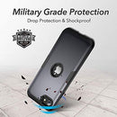 iPhone SE 2022 Case, iPhone SE 2020 Case, Full Body Rugged with Built-in Screen Protector