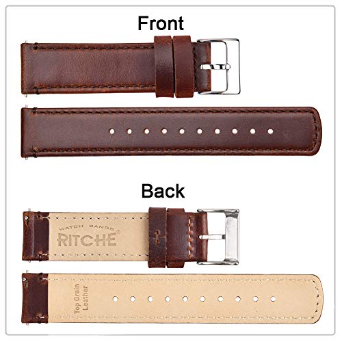 Christmas Stocking Stuffers 22mm Classic Genuine Leather Watch Band Quick Release