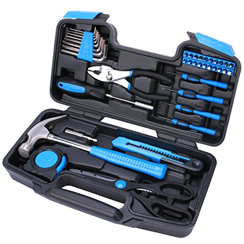 40-Piece All Purpose Household Tool Kit – Includes All Essential Tools for Home