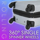 Chicago Hardside Expandable Spinner Luggage, Teal, Carry-On 20-Inch