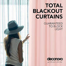 Total Blackout Energy Saving Curtains for Summer, 84 Inches Long, Set of 2