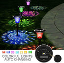 UMICKOO Solar Lights Outdoor, Auto Changing Solar Pathway Colorful Bright Glass