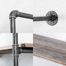 Industrial Pipe Shelving Wall Mounted Bookshelf  Kitchen Bar Shelving(4 Tier,42in)