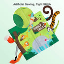 Baby Books Toys, Touch and Feel Crinkle Cloth Books for Babies, Infants & Toddler
