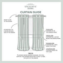 Home Curtains  Loha Linen Window Curtain Panel Pair, 54" x 108", Winter White