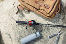 Spincast Reel and Fishing Rod Combo, 5'6" 2-Piece Durable Fiberglass Rod