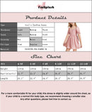Girls Summer Chiffon Ruffle Mini Dress Square Neck