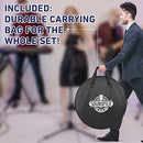 Low Volume Cymbal Pack with Drum Mute Pads, All-In-One 5-Piece Cymbal Set