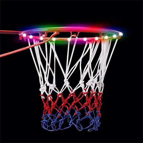 Led Lights Basketball Hoop,Remote Control Basketball Rim LED Light