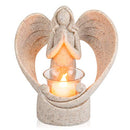 Sympathy Gift in Memory of Loved One, Angel Statue Tealight Candle Holder