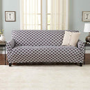 One Piece Stretch Couch Cover. Strapless Sofa Cover for Living Room.  (Sofa, Charcoal)