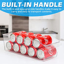 Refrigerator Organizer Bins, 8 Pack Clear Plastic Food Organizers with Handles