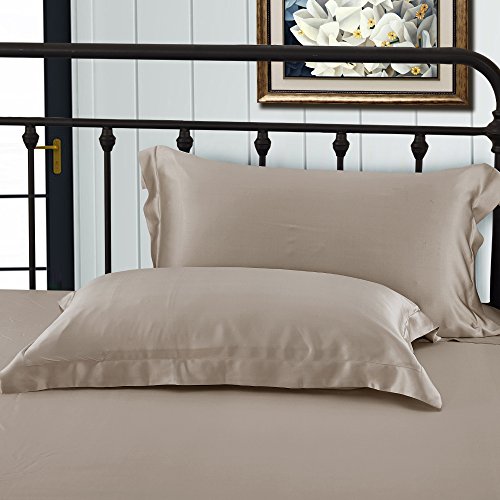 Mulberry Silk Sheets 4 Piece, Silk Bedding Set 100% Top 6A Grade Oeko-Certified