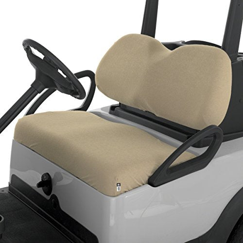 Classic Accessories Fairway Golf Cart Terry Cloth Bench Seat Cover, Khaki