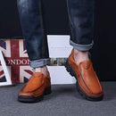 VENSHINE Mens Loafers Slip On Casual Leather Walking Dress Shoes