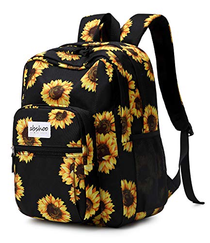 Classical Basic Womens Sunflower School Backpack For College Teen Girls