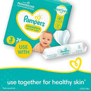 Pampers Sensitive Water Based Baby Diaper Wipes, Hypoallergenic and Unscented