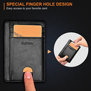Slim Minimalist Front Pocket RFID Blocking Leather Wallets for Men Women