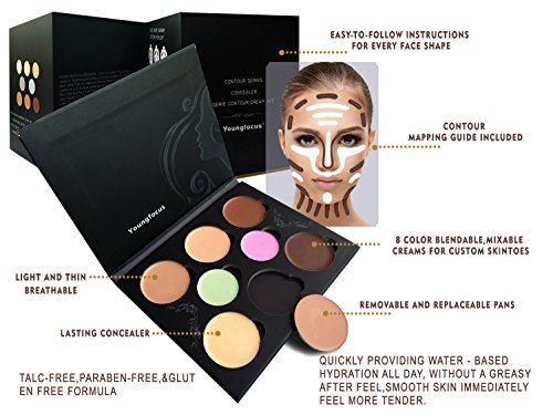 Cosmetics Cream Contour Best 8 Colors and Highlighting Makeup Kit