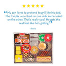 Melissa & Doug Grill and Serve BBQ Set (20 pcs) - Wooden Play Food and Accessories