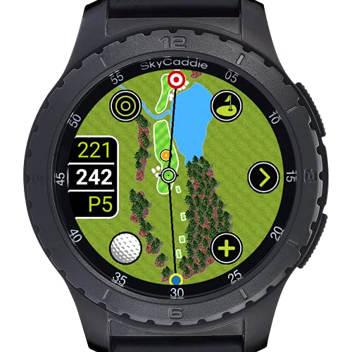 GPS Golf Watch with Touchscreen Display and HD Color CourseView Maps, Blac