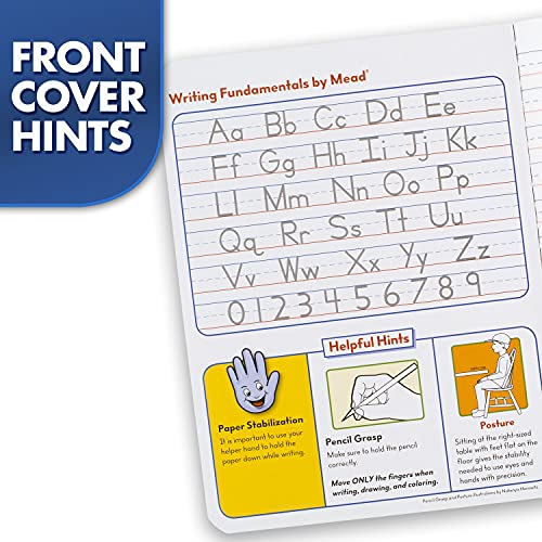 Primary Composition Notebook, Wide Ruled Comp Book, Lined Paper, Grades K-2 Writing Workbook