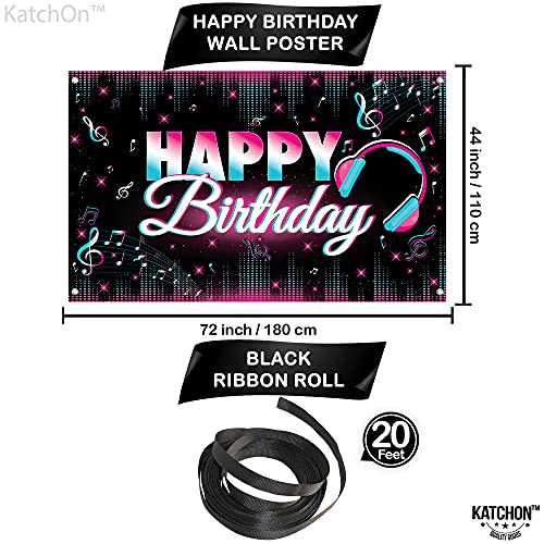 Tik Tok Party Decorations for Girls | Musical Tik Tok Banner for Birthday Girl Backdrop