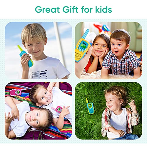 Walkie Talkies for Kids 22 Channels 2 Way Radio Toys with LCD Flashlight 3 KMs Range